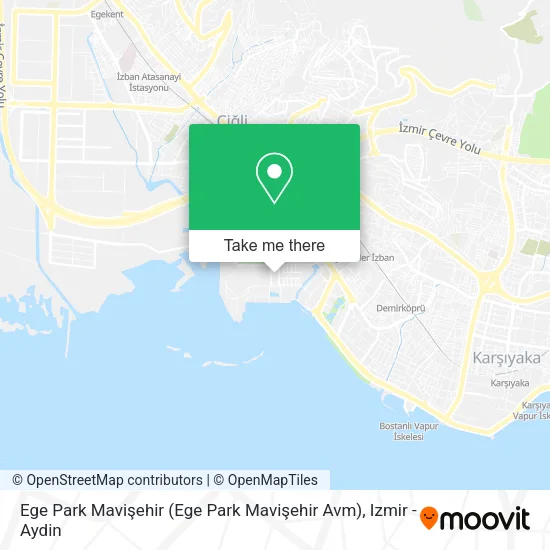 Ege Park Mavişehir map