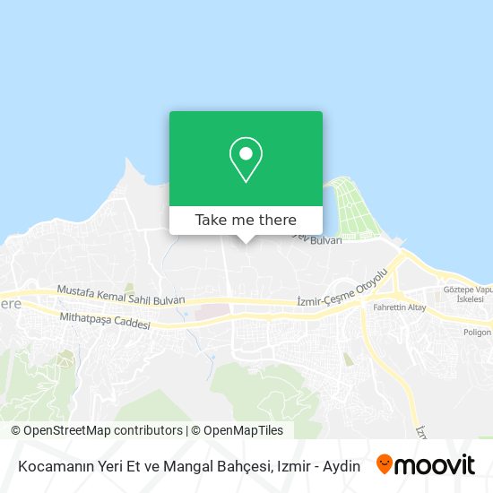 Kocamanın Yeri Et ve Mangal Bahçesi map