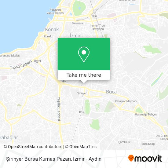 Şirinyer Bursa Kumaş Pazarı map