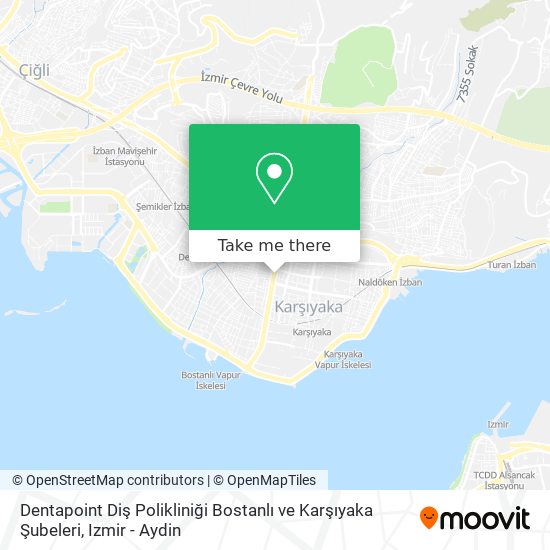 Dentapoint Diş Polikliniği Bostanlı ve Karşıyaka Şubeleri map