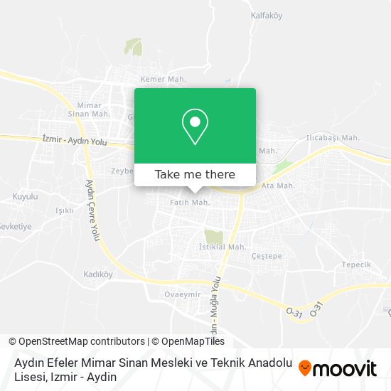 Aydın Efeler Mimar Sinan Mesleki ve Teknik Anadolu Lisesi map