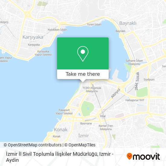 İzmir İl Sivil Toplumla İlişkiler Müdürlüğü map