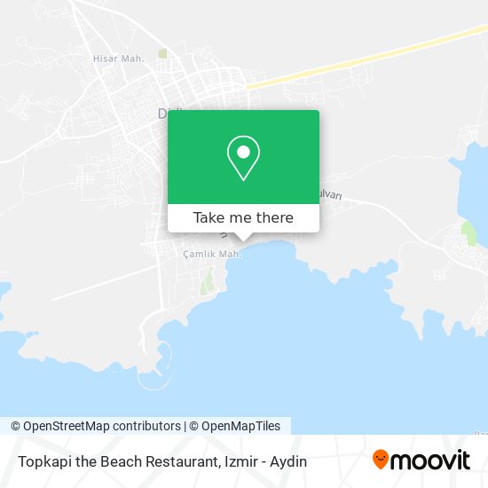 Topkapi the Beach Restaurant map