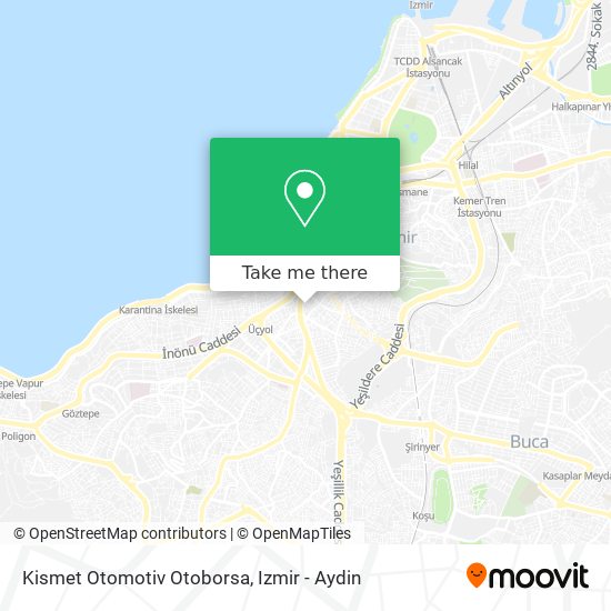Kismet Otomotiv Otoborsa map
