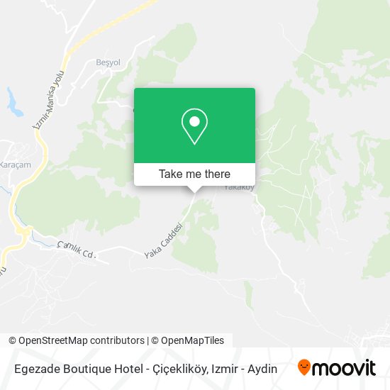 Egezade Boutique Hotel - Çiçekliköy map