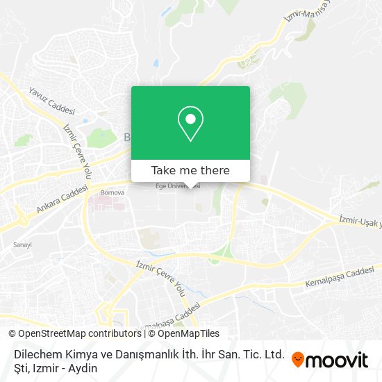 Dilechem Kimya ve Danışmanlık İth. İhr San. Tic. Ltd. Şti map