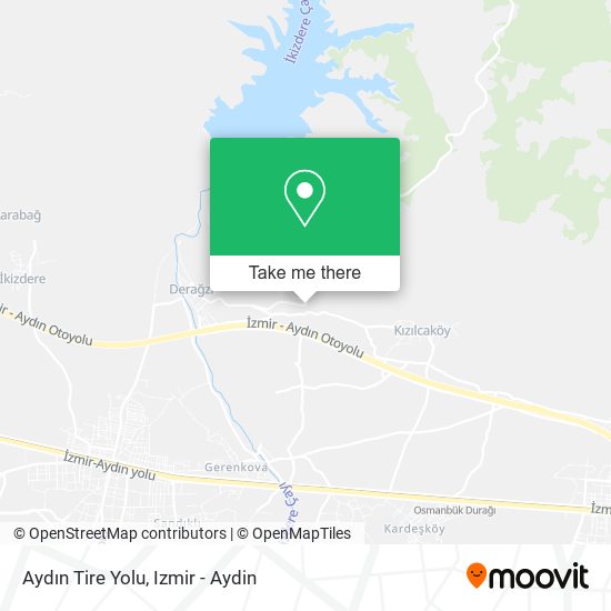 Aydın Tire Yolu map