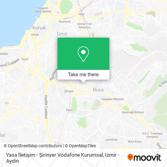 Yasa İletişim - Şirinyer Vodafone Kurumsal map