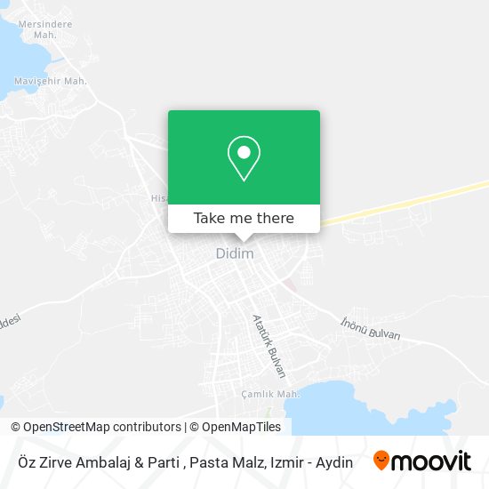 Öz Zirve Ambalaj & Parti , Pasta Malz map