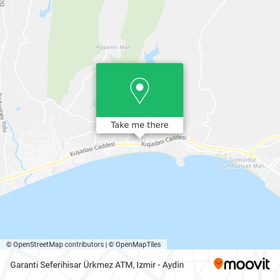 Garanti Seferihisar Ürkmez ATM map