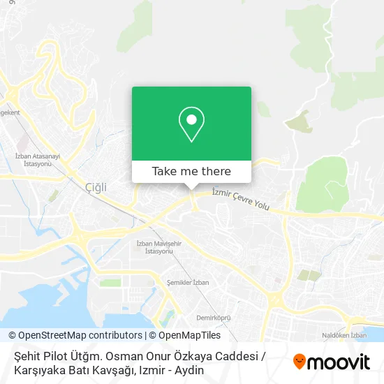 Şehit Pilot Ütğm. Osman Onur Özkaya Caddesi / Karşıyaka Batı Kavşağı map