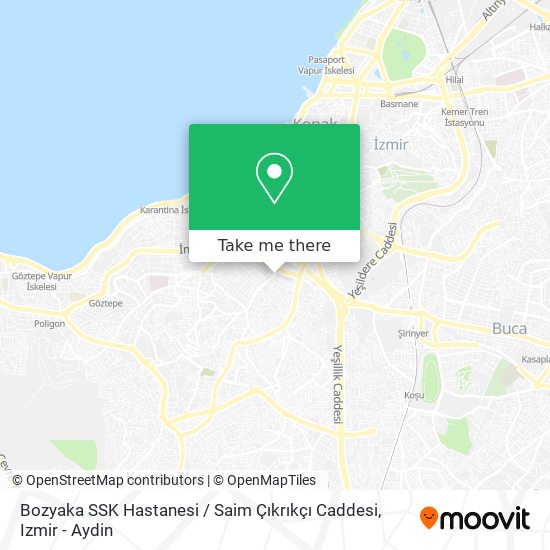 Bozyaka SSK Hastanesi / Saim Çıkrıkçı Caddesi map