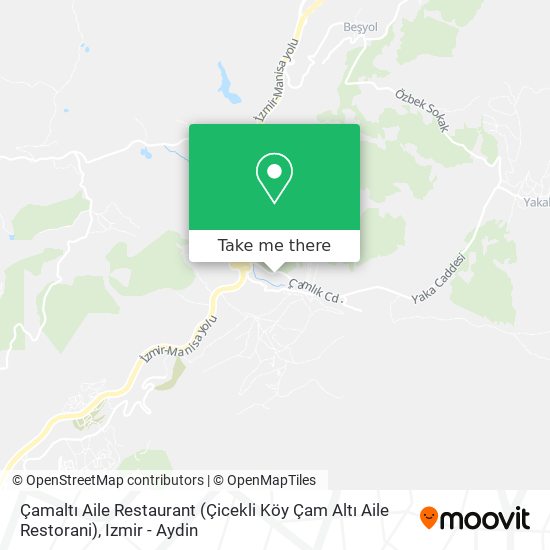 Çamaltı Aile Restaurant (Çicekli Köy Çam Altı Aile Restorani) map
