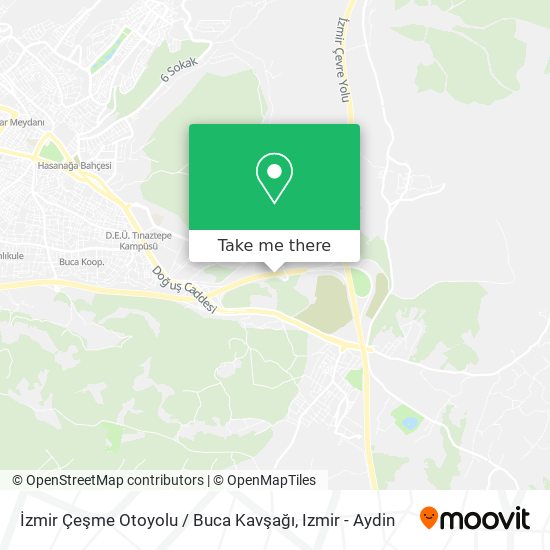 İzmir Çeşme Otoyolu / Buca Kavşağı map