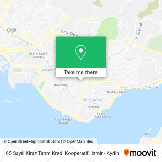65 Sayılı Kiraz Tarım Kredi Kooperatifi map