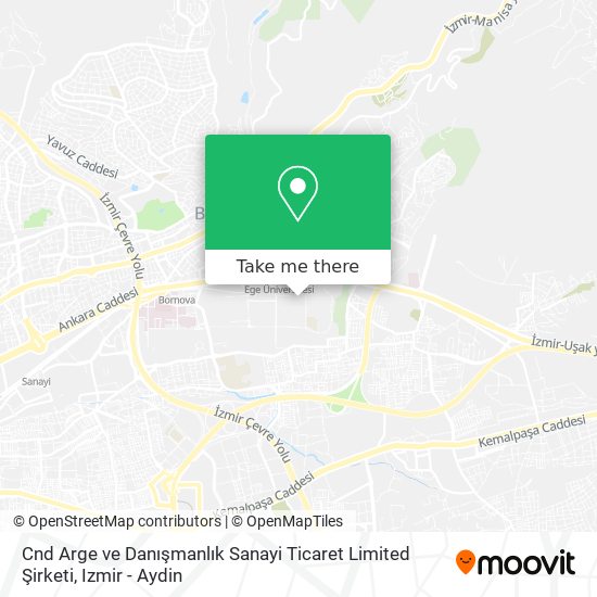 Cnd Arge ve Danışmanlık Sanayi Ticaret Limited Şirketi map