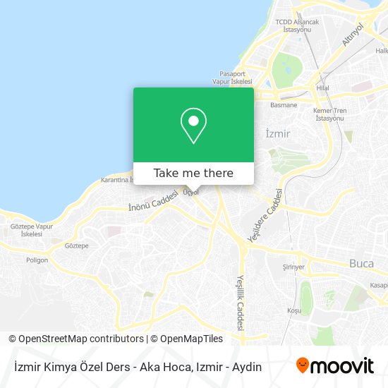 İzmir Kimya Özel Ders - Aka Hoca map