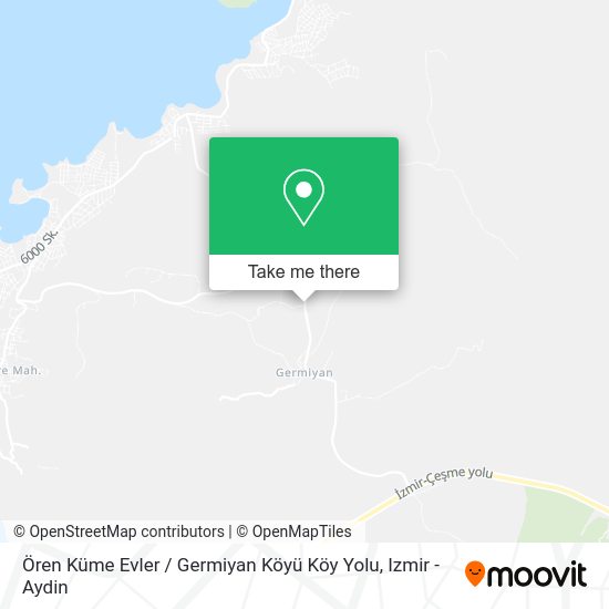 Ören Küme Evler / Germiyan Köyü Köy Yolu map