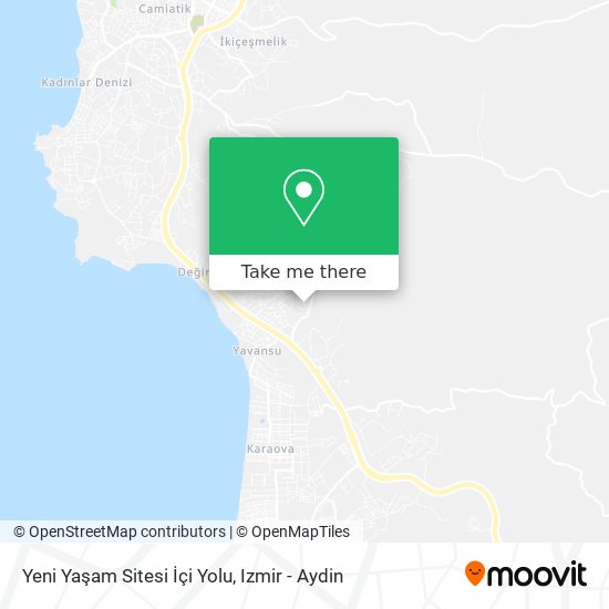 Yeni Yaşam Sitesi İçi Yolu map