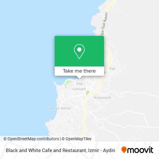 Black and White Cafe and Restaurant map