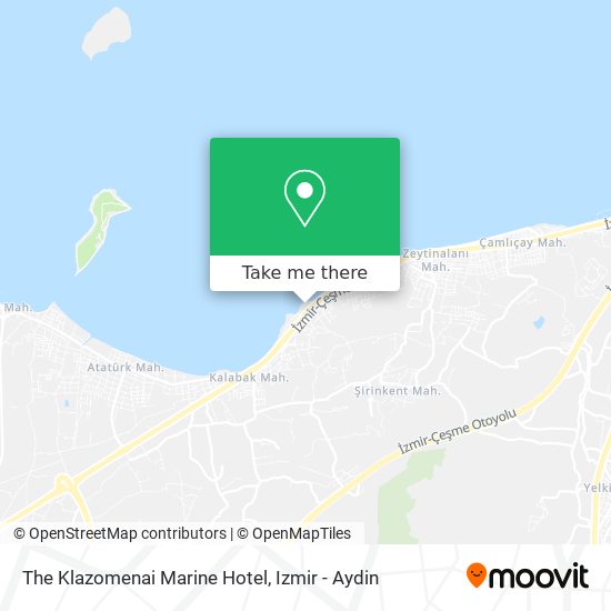 The Klazomenai Marine Hotel map