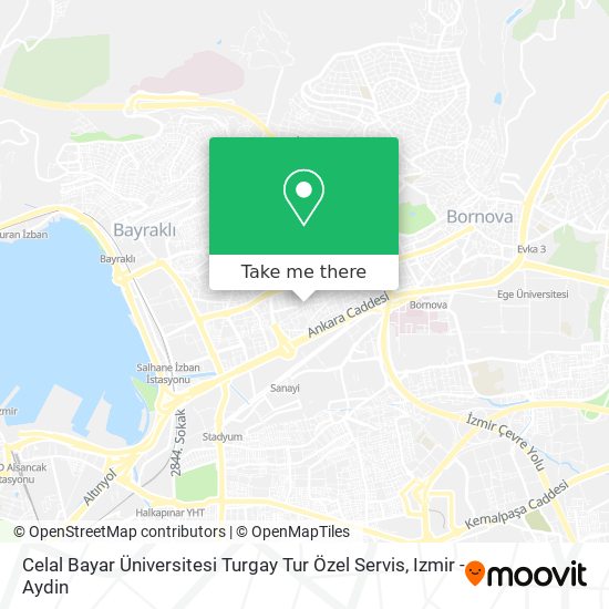 Celal Bayar Üniversitesi Turgay Tur Özel Servis map