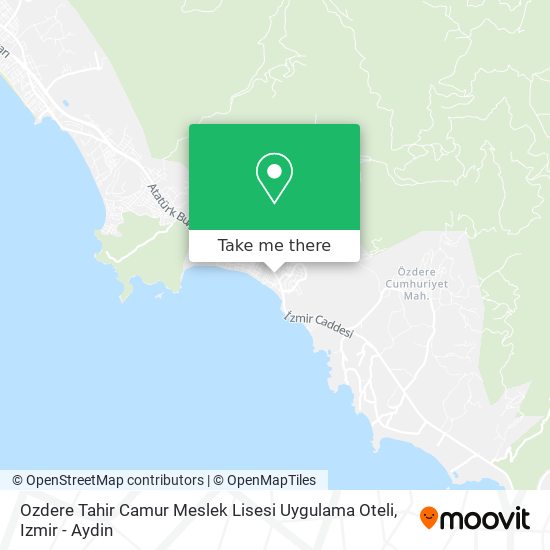 Ozdere Tahir Camur Meslek Lisesi Uygulama Oteli map
