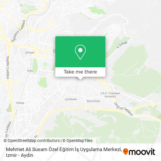 Mehmet Ali Susam Özel Eğitim İş Uygulama Merkezi map