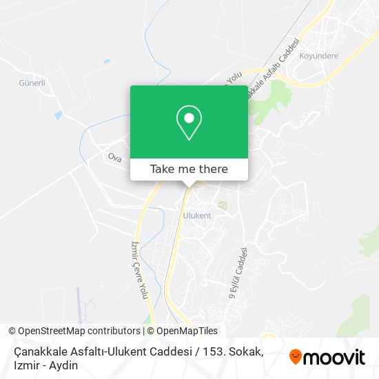 Çanakkale Asfaltı-Ulukent Caddesi / 153. Sokak map