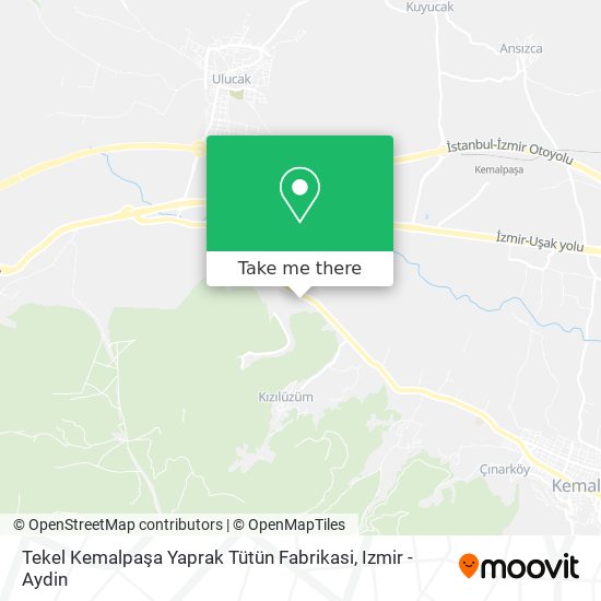 Tekel Kemalpaşa Yaprak Tütün Fabrikasi map