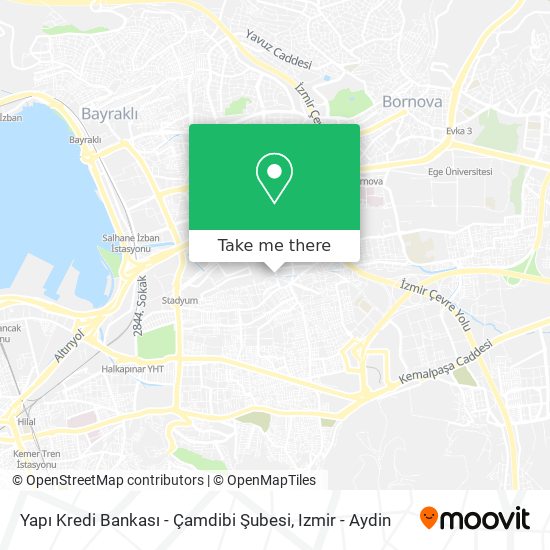 Yapı Kredi Bankası - Çamdibi Şubesi map