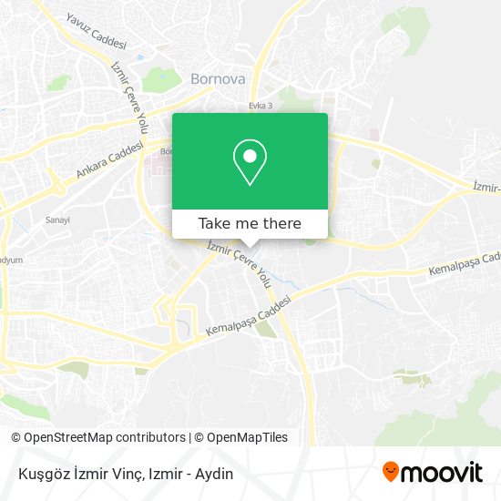 Kuşgöz İzmir Vinç map