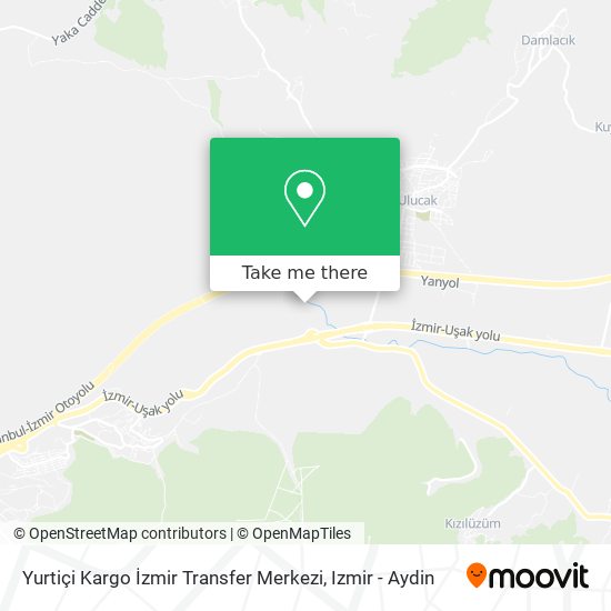 Yurtiçi Kargo İzmir Transfer Merkezi map