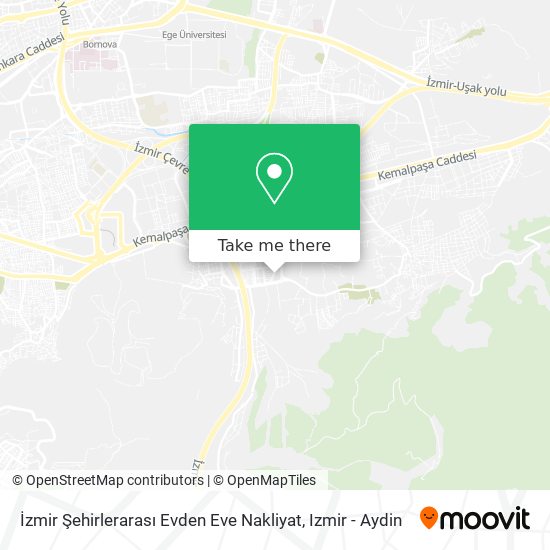 İzmir Şehirlerarası Evden Eve Nakliyat map