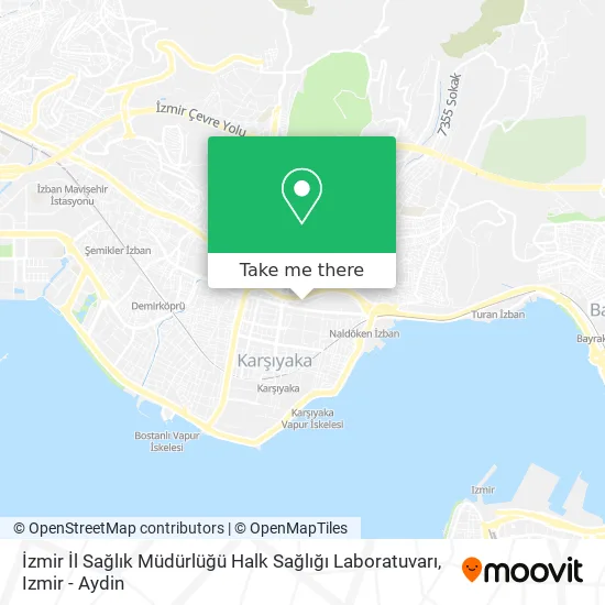 İzmir İl Sağlık Müdürlüğü Halk Sağlığı Laboratuvarı map