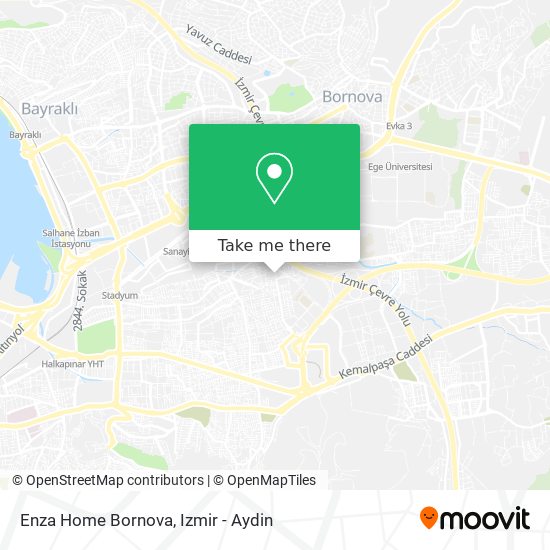 Enza Home Bornova map