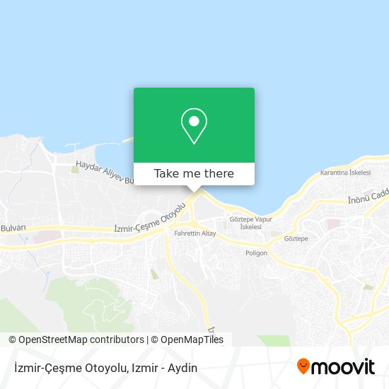 İzmir-Çeşme Otoyolu map