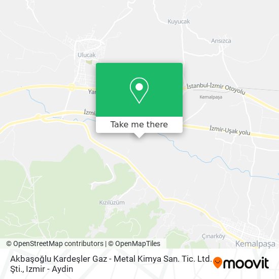 Akbaşoğlu Kardeşler Gaz - Metal Kimya San. Tic. Ltd. Şti. map