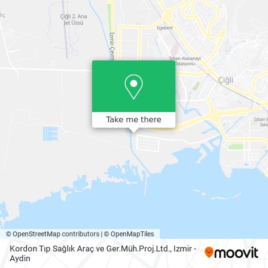 Kordon Tıp Sağlık Araç ve Ger.Müh.Proj.Ltd. map