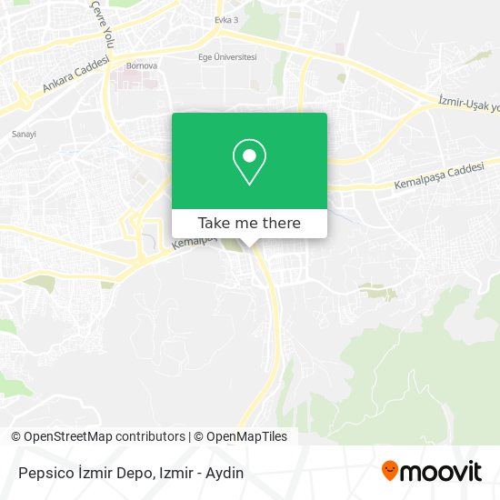 Pepsico İzmir Depo map