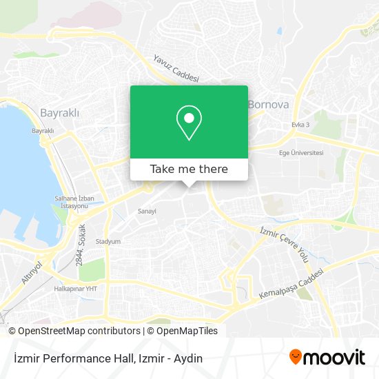 İzmir Performance Hall map