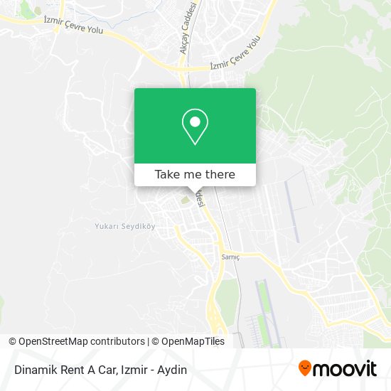 Dinamik Rent A Car map