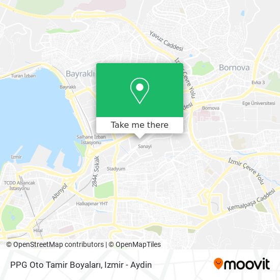 PPG Oto Tamir Boyaları map