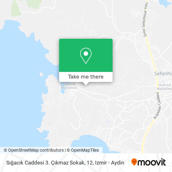 Sığacık Caddesi 3. Çıkmaz Sokak, 12 map