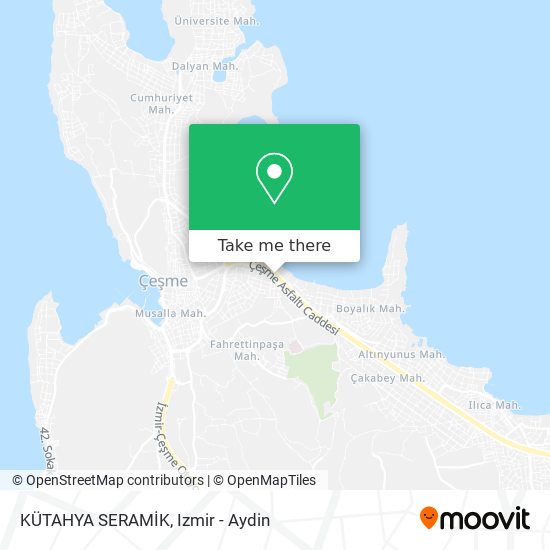 How To Get To Kutahya Seramik In Cesme By Bus