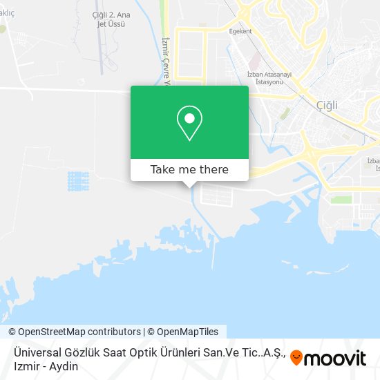 Üniversal Gözlük Saat Optik Ürünleri San.Ve Tic..A.Ş. map