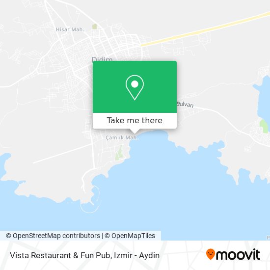 Vista Restaurant & Fun Pub map