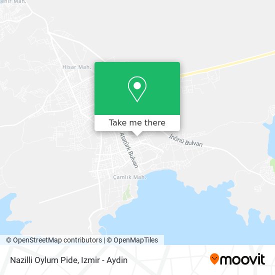 Nazilli Oylum Pide map