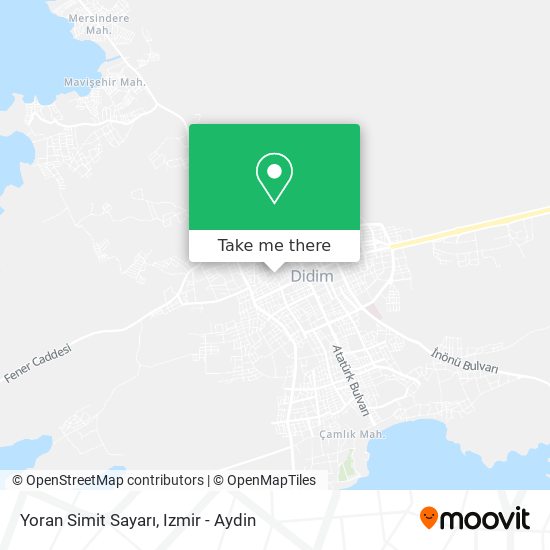 Yoran Simit Sayarı map