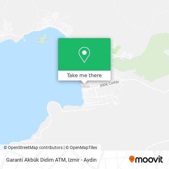 Garanti Akbük Didim ATM map
